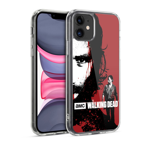 AMC The Walking Dead Gore Bloody Face Rick Soft Gel Case for Apple iPhone 11