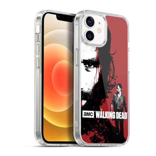 AMC The Walking Dead Gore Bloody Face Rick Soft Gel Case for Apple iPhone 12 / iPhone 12 Pro & MagSafe
