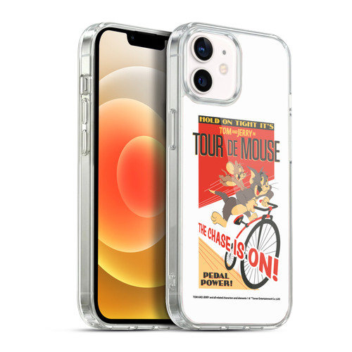 Tom and Jerry Retro Tour De Mouse Soft Gel Case for Apple iPhone 12 / iPhone 12 Pro & MagSafe