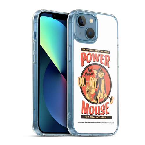Tom and Jerry Retro Power Mouse Soft Gel Case for Apple iPhone 13 Mini & MagSafe