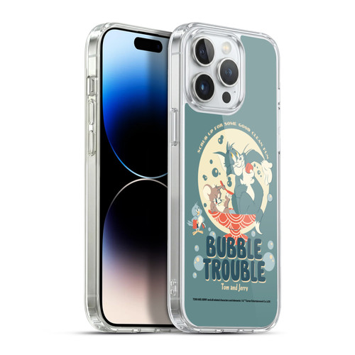Tom and Jerry Retro Bubble Trouble Soft Gel Case for Apple iPhone 13 Pro Max & MagSafe