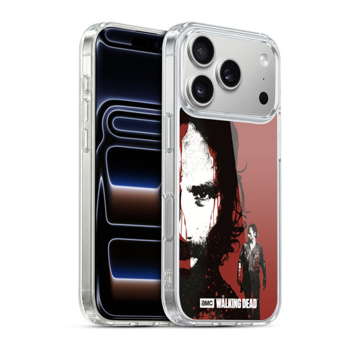 AMC The Walking Dead Gore Bloody Face Rick Soft Gel Case for Apple iPhone 17 Pro