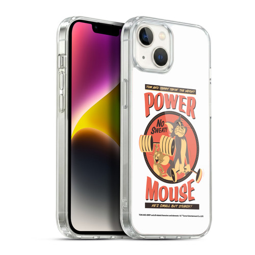 Tom and Jerry Retro Power Mouse Soft Gel Case for Apple iPhone 14 Plus & MagSafe