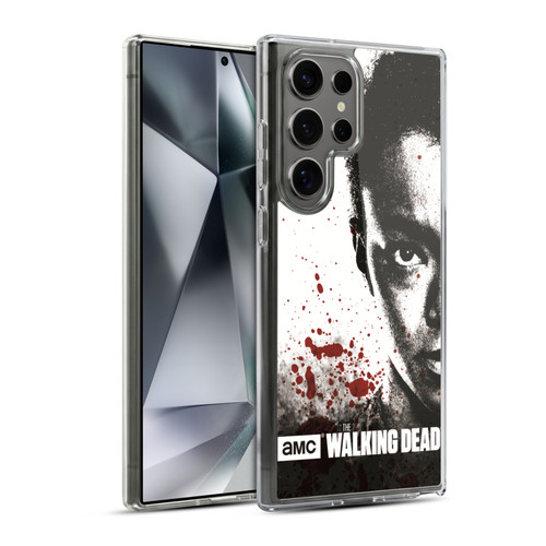AMC The Walking Dead Gore Half Face Sasha Soft Gel Case for Samsung Galaxy S24 Ultra 5G & MagSafe