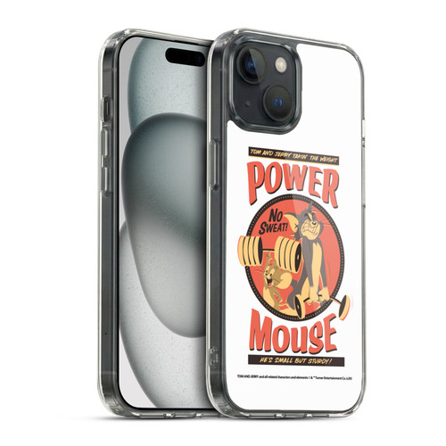 Tom and Jerry Retro Power Mouse Soft Gel Case for Apple iPhone 15 & MagSafe