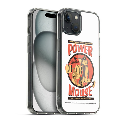 Tom and Jerry Retro Power Mouse Soft Gel Case for Apple iPhone 15 Plus & MagSafe