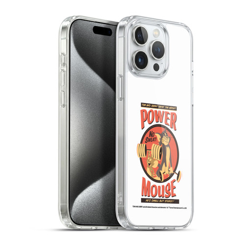 Tom and Jerry Retro Power Mouse Soft Gel Case for Apple iPhone 15 Pro Max & MagSafe