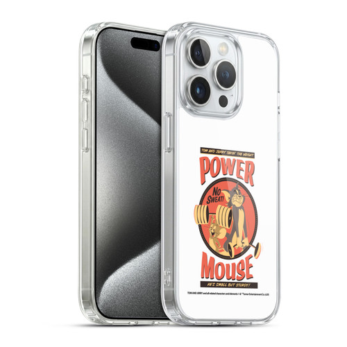 Tom and Jerry Retro Power Mouse Soft Gel Case for Apple iPhone 15 Pro & MagSafe