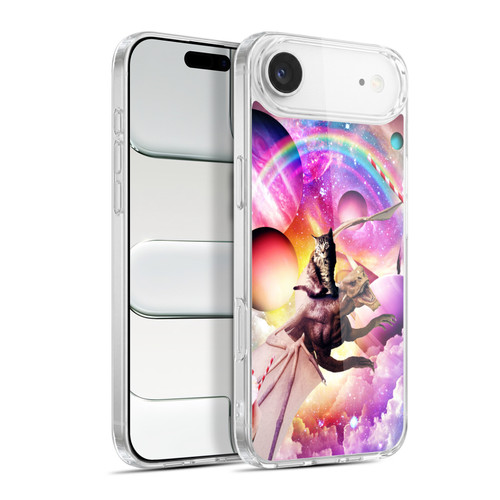 Random Galaxy Mixed Designs Space Dragon & Cat Soft Gel Case for Apple iPhone 17 Air