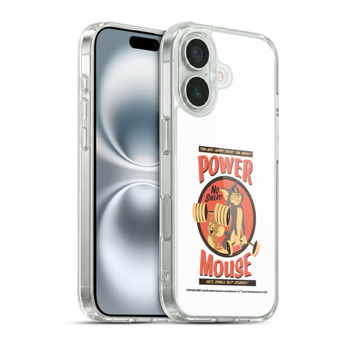 Tom and Jerry Retro Power Mouse Soft Gel Case for Apple iPhone 16 & MagSafe