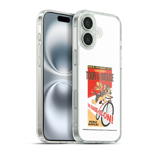 Tom and Jerry Retro Tour De Mouse Soft Gel Case for Apple iPhone 16 Plus & MagSafe