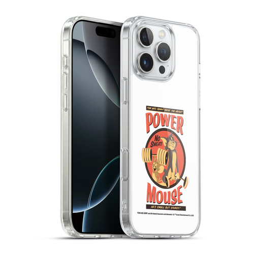 Tom and Jerry Retro Power Mouse Soft Gel Case for Apple iPhone 16 Pro Max & MagSafe