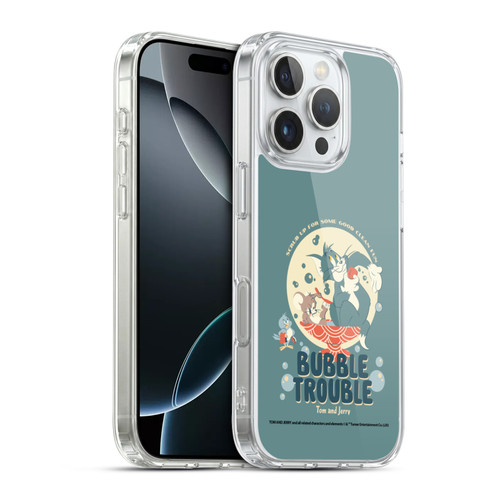 Tom and Jerry Retro Bubble Trouble Soft Gel Case for Apple iPhone 16 Pro & MagSafe