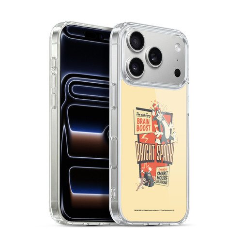 Tom and Jerry Retro Bright Spark Soft Gel Case for Apple iPhone 17 Pro