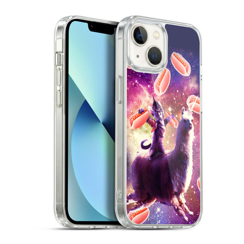 Random Galaxy Space Llama Hotdog Cat Warrior Soft Gel Case for Apple iPhone 13