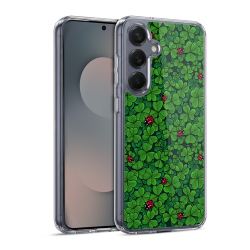 Katerina Kirilova Graphics The Lucky Clover Soft Gel Case for Samsung Galaxy S25 & MagSafe
