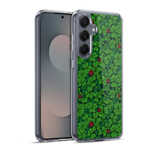 Katerina Kirilova Graphics The Lucky Clover Soft Gel Case for Samsung Galaxy S25+ & MagSafe