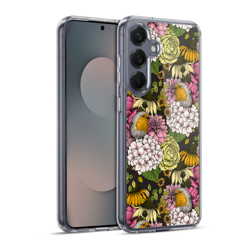 Katerina Kirilova Graphics Robins In The Garden Soft Gel Case for Samsung Galaxy S25+ & MagSafe