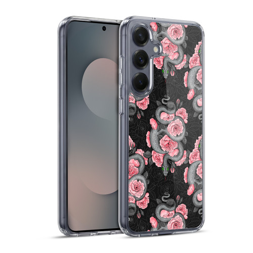 Katerina Kirilova Graphics Snakes And Roses Soft Gel Case for Samsung Galaxy S25+ & MagSafe