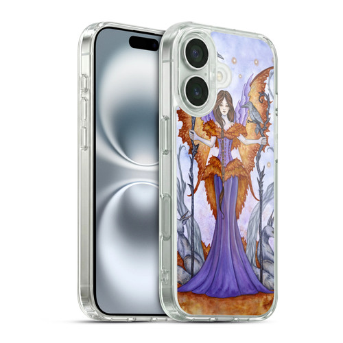 Amy Brown Elemental Series Raven Pixie Soft Gel Case for Apple iPhone 16 & MagSafe