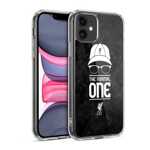 Liverpool Football Club Klopp Icons Normal Black Grunge Soft Gel Case for Apple iPhone 11
