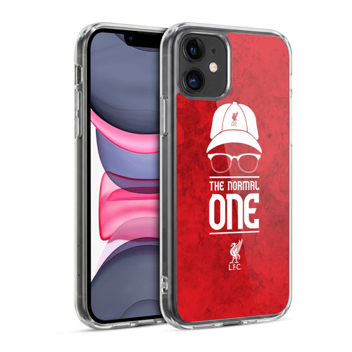 Liverpool Football Club Klopp Icons Normal Red Grunge Soft Gel Case for Apple iPhone 11