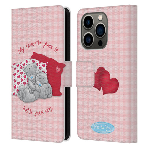 Me To You Classic Tatty Teddy Hug Leather Book Wallet Case Cover For Apple iPhone 14 Pro