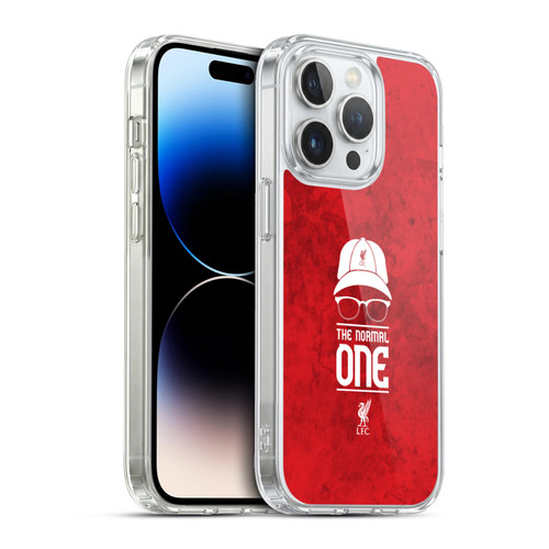 Liverpool Football Club Klopp Icons Normal Red Grunge Soft Gel Case for Apple iPhone 13 Pro & MagSafe