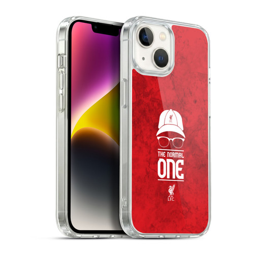 Liverpool Football Club Klopp Icons Normal Red Grunge Soft Gel Case for Apple iPhone 14
