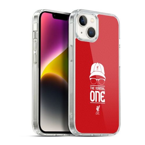 Liverpool Football Club Klopp Icons Icon Red Mesh Soft Gel Case for Apple iPhone 14 Plus & MagSafe