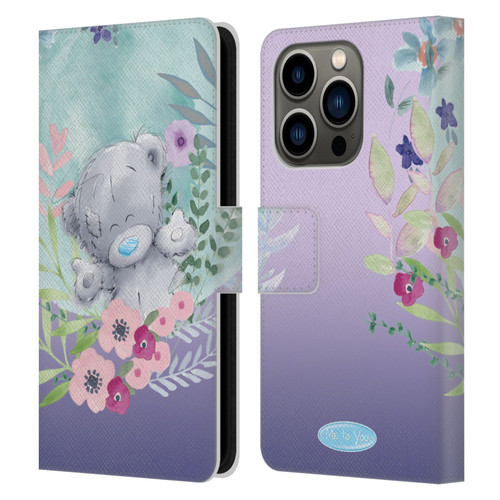 Me To You Soft Focus Happy Tatty Leather Book Wallet Case Cover For Apple iPhone 14 Pro