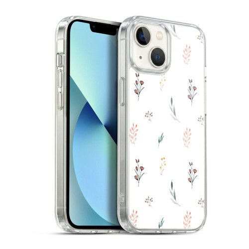 Anis Illustration Flower Pattern 2 Botanicals Soft Gel Case for Apple iPhone 13
