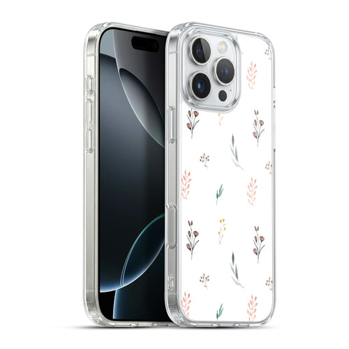 Anis Illustration Flower Pattern 2 Botanicals Soft Gel Case for Apple iPhone 16 Pro Max & MagSafe