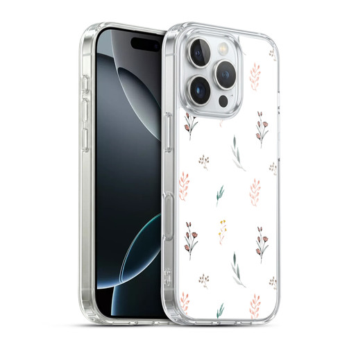 Anis Illustration Flower Pattern 2 Botanicals Soft Gel Case for Apple iPhone 16 Pro & MagSafe