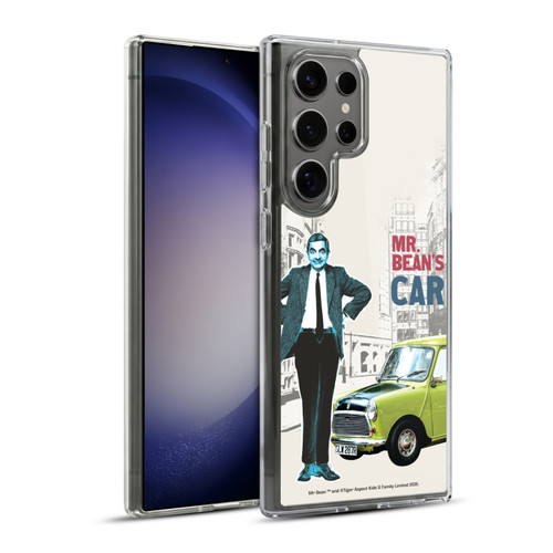 Mr. Bean London Art With Car Soft Gel Case for Samsung Galaxy S23 Ultra 5G & MagSafe