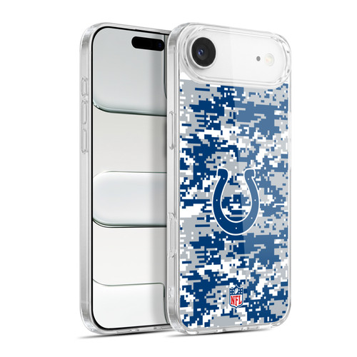NFL Indianapolis Colts Graphics Digital Camouflage Soft Gel Case for Apple iPhone 17 Air