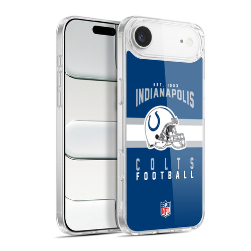 NFL Indianapolis Colts Graphics Helmet Typography Soft Gel Case for Apple iPhone 17 Air