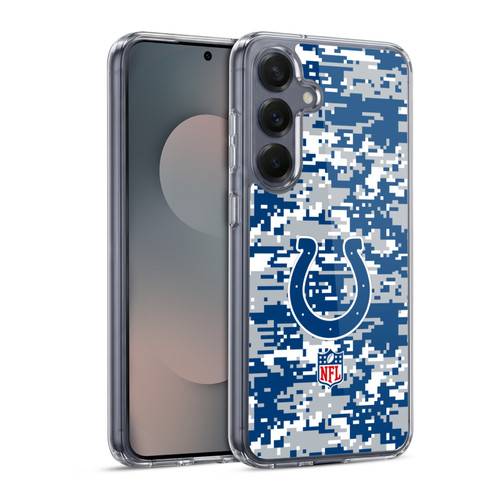 NFL Indianapolis Colts Graphics Digital Camouflage Soft Gel Case for Samsung Galaxy S25 & MagSafe