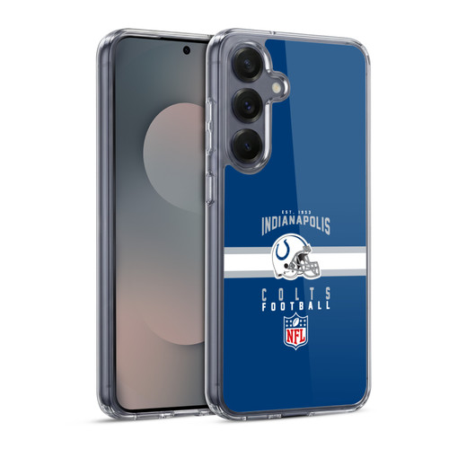 NFL Indianapolis Colts Graphics Helmet Typography Soft Gel Case for Samsung Galaxy S25 & MagSafe