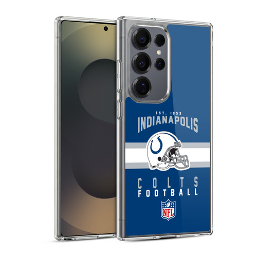 NFL Indianapolis Colts Graphics Helmet Typography Soft Gel Case for Samsung Galaxy S25 Ultra & MagSafe