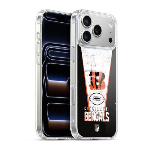 NFL Cincinnati Bengals Logo Art Banner Soft Gel Case for Apple iPhone 17 Pro Max