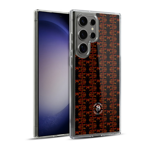Anne Stokes Fire Tribal Motif Dragon Pattern Soft Gel Case for Samsung Galaxy S23 Ultra 5G & MagSafe