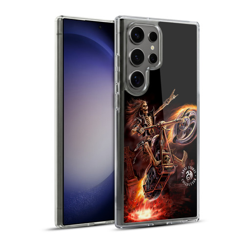 Anne Stokes Fire Tribal Hello Rider Poster Soft Gel Case for Samsung Galaxy S23 Ultra 5G & MagSafe