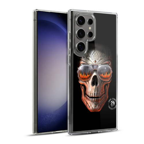 Anne Stokes Fire Tribal Skull Soft Gel Case for Samsung Galaxy S23 Ultra 5G & MagSafe