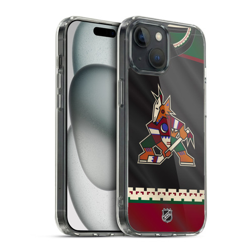 NHL Arizona Coyotes Jersey Soft Gel Case for Apple iPhone 15 & MagSafe
