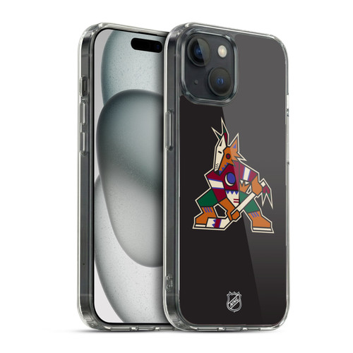 NHL Arizona Coyotes Plain Soft Gel Case for Apple iPhone 15 & MagSafe