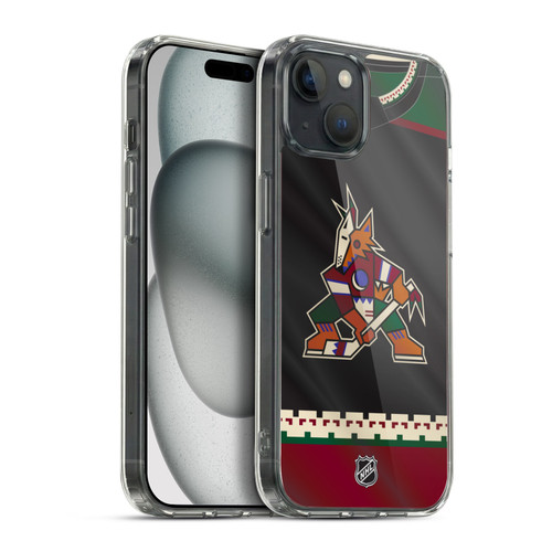 NHL Arizona Coyotes Jersey Soft Gel Case for Apple iPhone 15 Plus & MagSafe