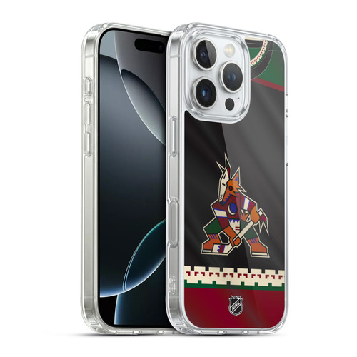 NHL Arizona Coyotes Jersey Soft Gel Case for Apple iPhone 16 Pro & MagSafe
