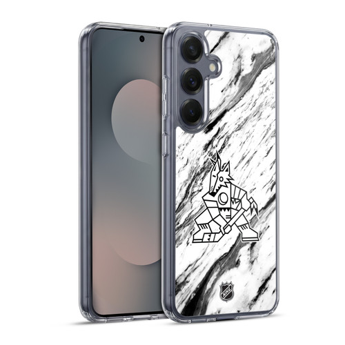 NHL Arizona Coyotes Marble Soft Gel Case for Samsung Galaxy S25+ & MagSafe