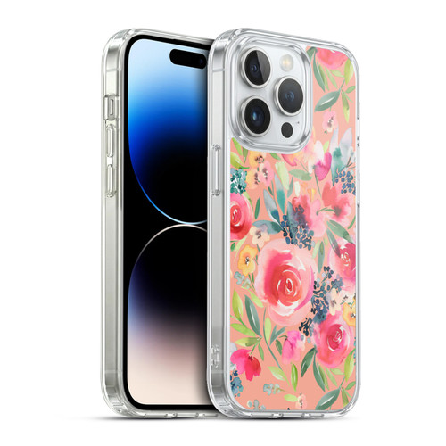 Ninola Abstract Nature Flowers Summer Roses Soft Gel Case for Apple iPhone 13 Pro & MagSafe